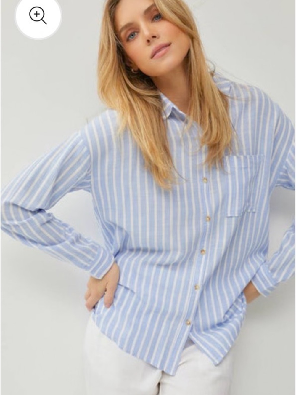 Be Cool Long Sleeve Linen Blend Button Down Shirt